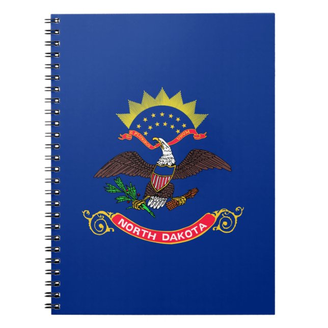 North Dakota State Flag (North Dakotan) Notebook (Front)