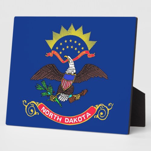 North Dakota State Flag Plaque