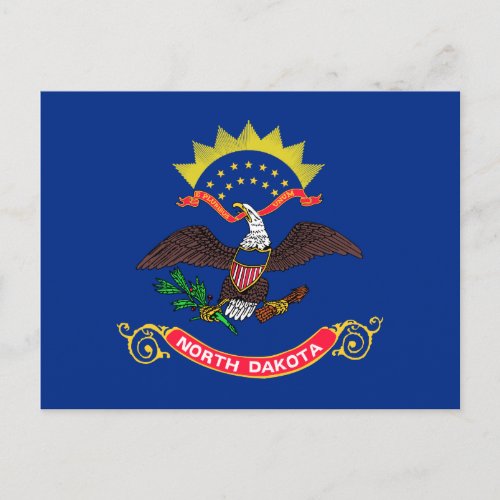 North Dakota State Flag Postcard