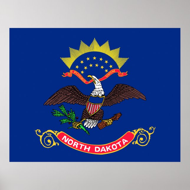 North Dakota state flag Poster (Front)
