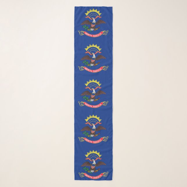 North Dakota State Flag Scarf (Front)