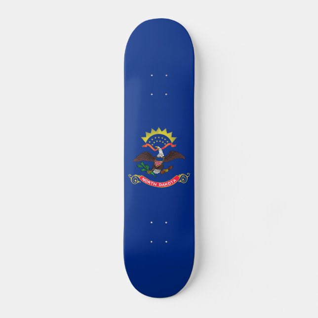 North Dakota State Flag Skateboard (Front)