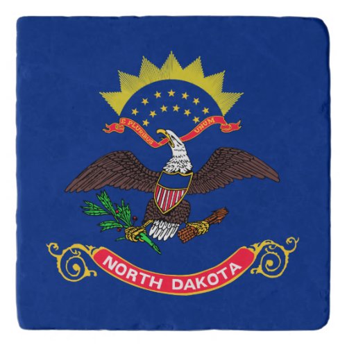North Dakota State Flag Trivet