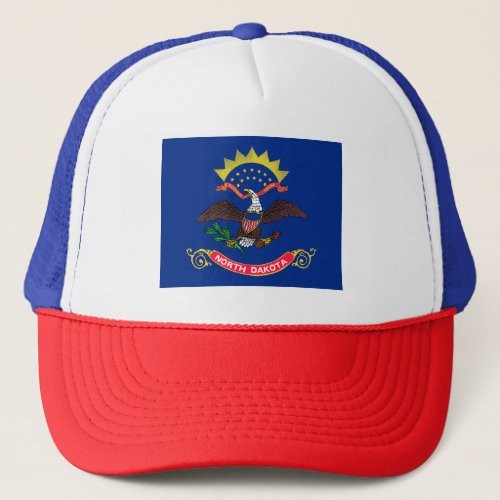 North Dakota State Flag Trucker Hat