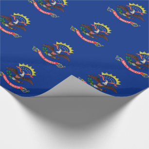 North Dakota State Flag Wrapping Paper