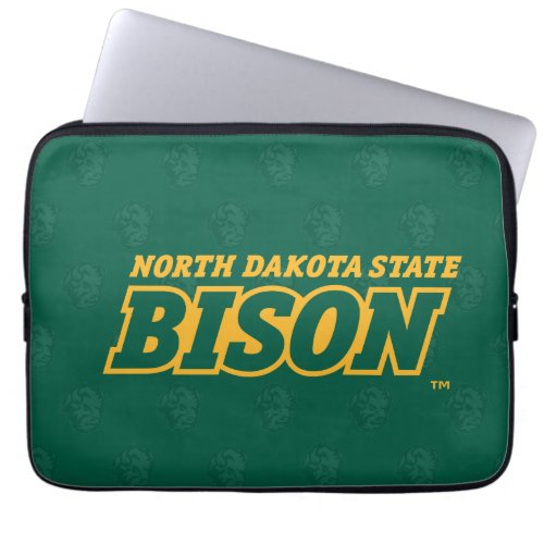 North Dakota State Logo Watermark Laptop Sleeve