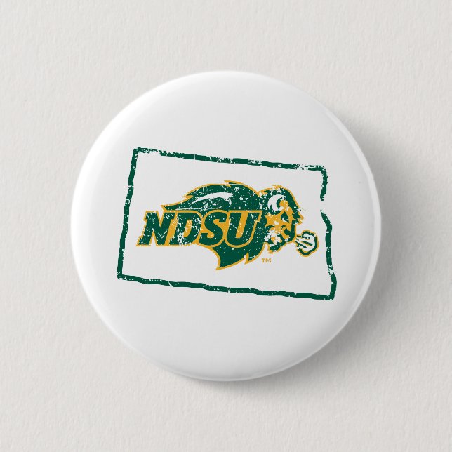 North Dakota State Love Button (Front)