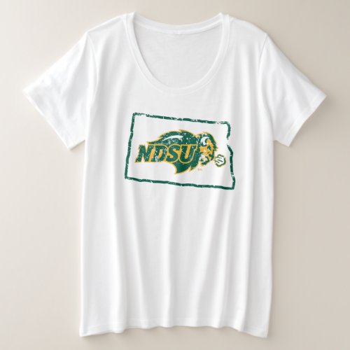 North Dakota State Love Plus Size T_Shirt