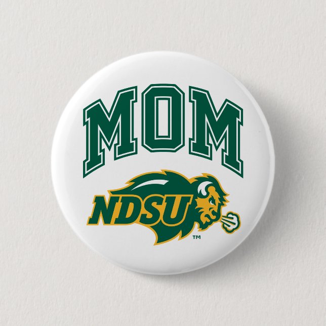 North Dakota State Mom Button (Front)
