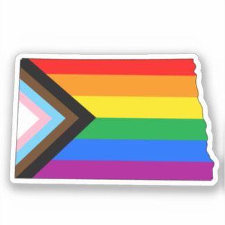 North Dakota State Pride LGBTQ Progress Pride Sticker
