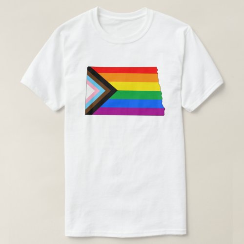 North Dakota State Pride LGBTQ Progress Pride T_Shirt