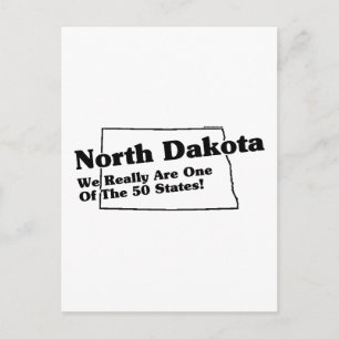 North Dakota State Slogan Postcard