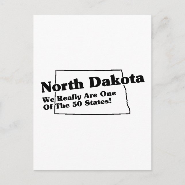North Dakota State Slogan Postcard (Front)