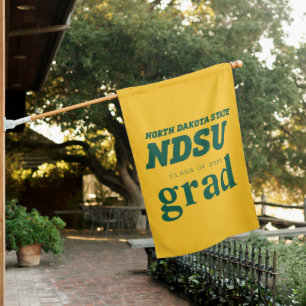 North Dakota State University Graduation House Flag