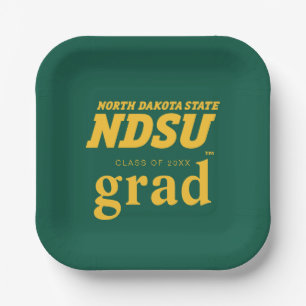 North Dakota State University Graduation Paper Plates