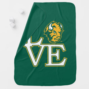 North Dakota State University Love Baby Blanket