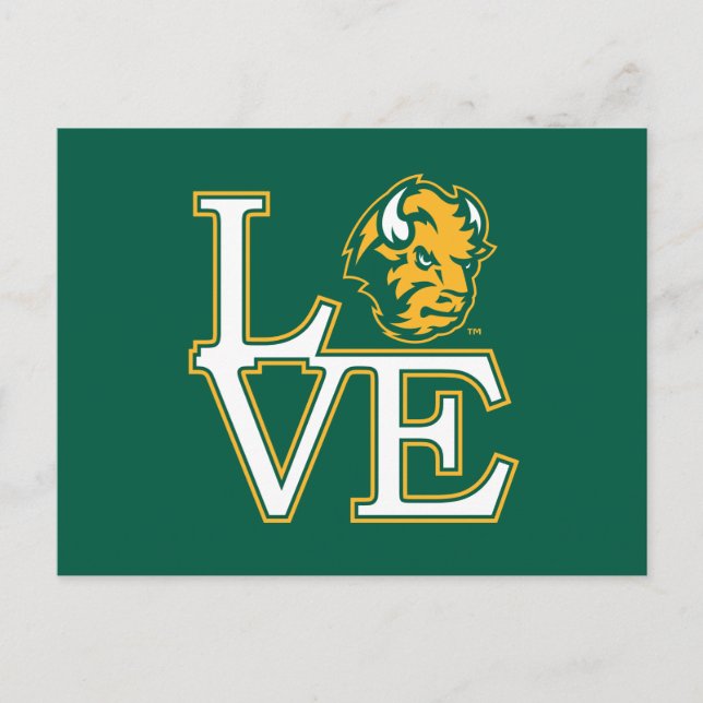 North Dakota State University Love Invitation Postcard (Front)
