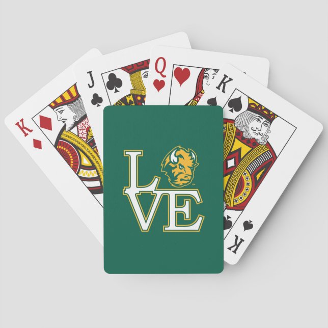 North Dakota State University Love Poker Cards (Back)