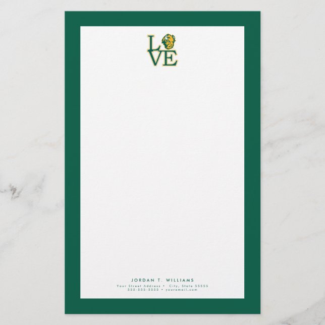 North Dakota State University Love Stationery (Front)