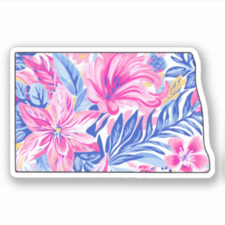 North Dakota - Summer Sticker - Lilly Inspired