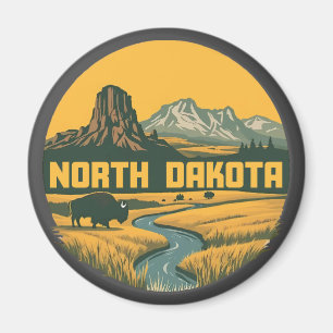 North Dakota United States of America Magnet