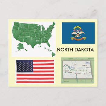 North Dakota  Usa Postcard by archemedes at Zazzle