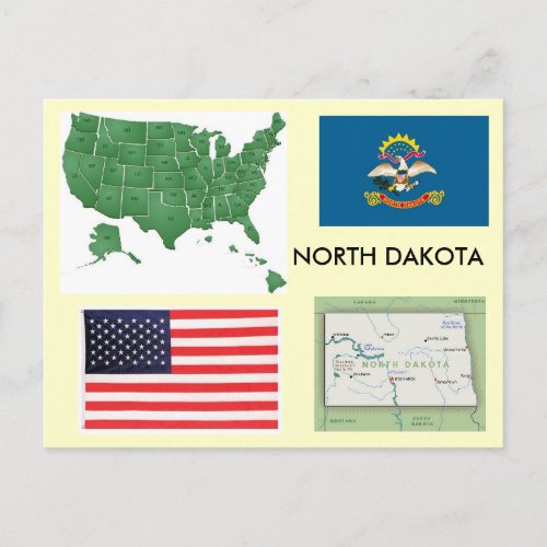 North Dakota USA Postcard