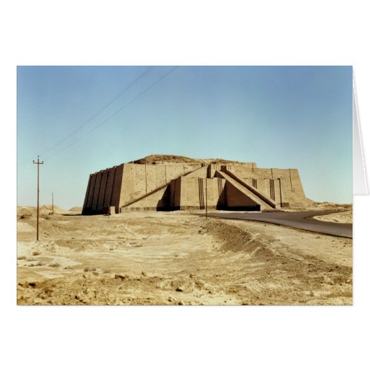 North-eastern facade of the ziggurat, c.2100 BC Cards (Front Horizontal)