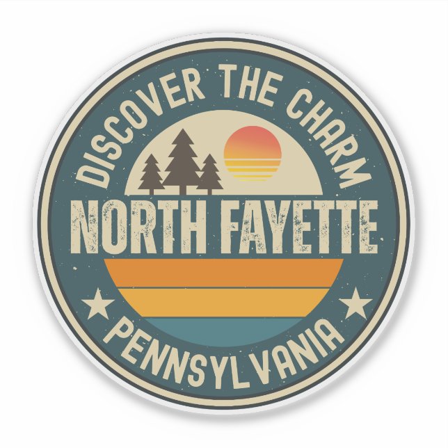 North Fayette, Pennsylvania Sticker (Front)