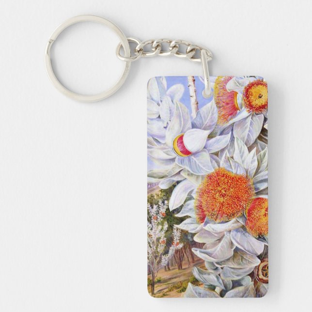 North - Foliage, flowers and seed vessels,  Keychain (Front)