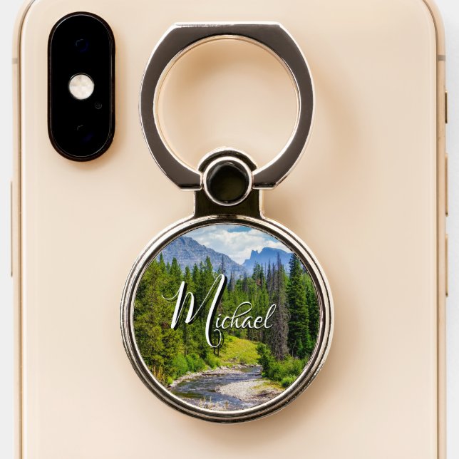 North Fork Shoshone River Custom Phone Grip (Close Up)