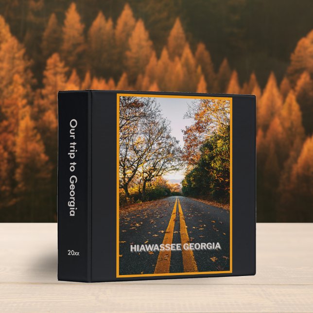 North Georgia Hiawasee Autumn Mountain Scrapbook 3 Ring Binder (Creator Uploaded)