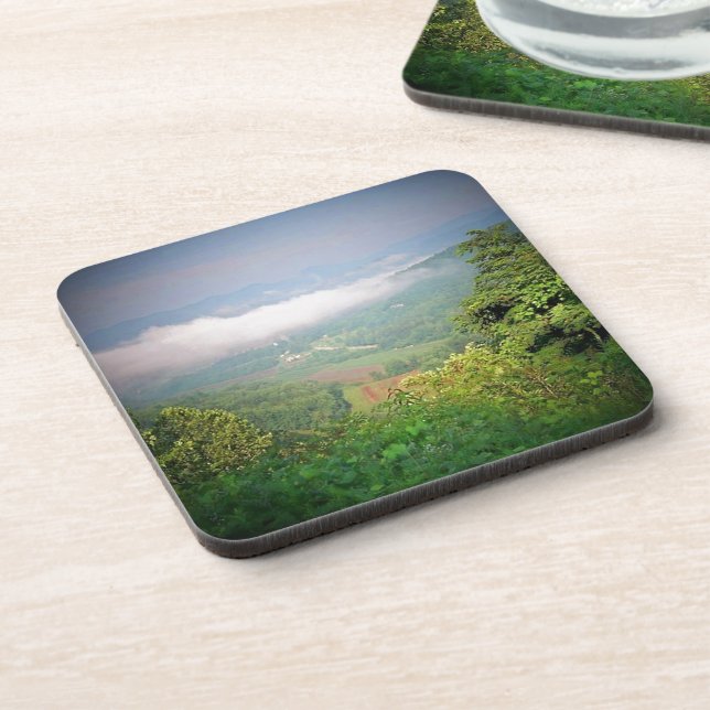 North Georgia Mountains, USA Beverage Coaster (Left Side)