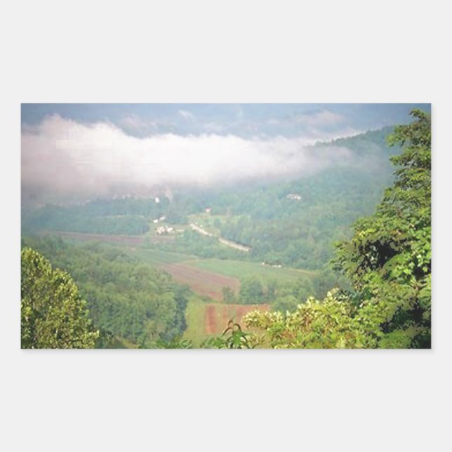 North Georgia Mountains, USA Rectangular Sticker (Front)