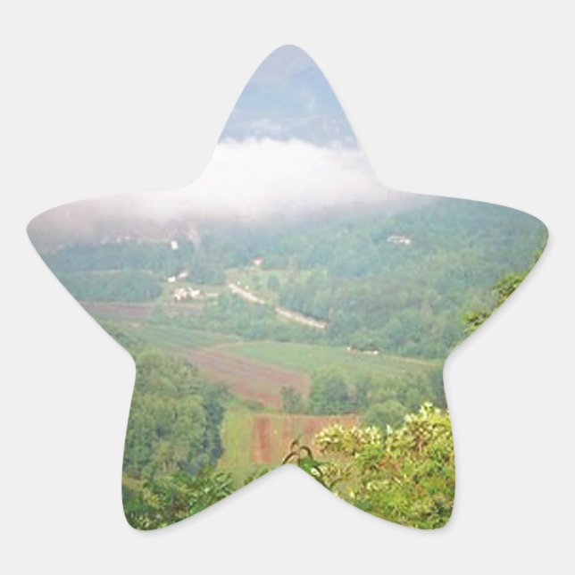 North Georgia Mountains, USA Star Sticker (Front)