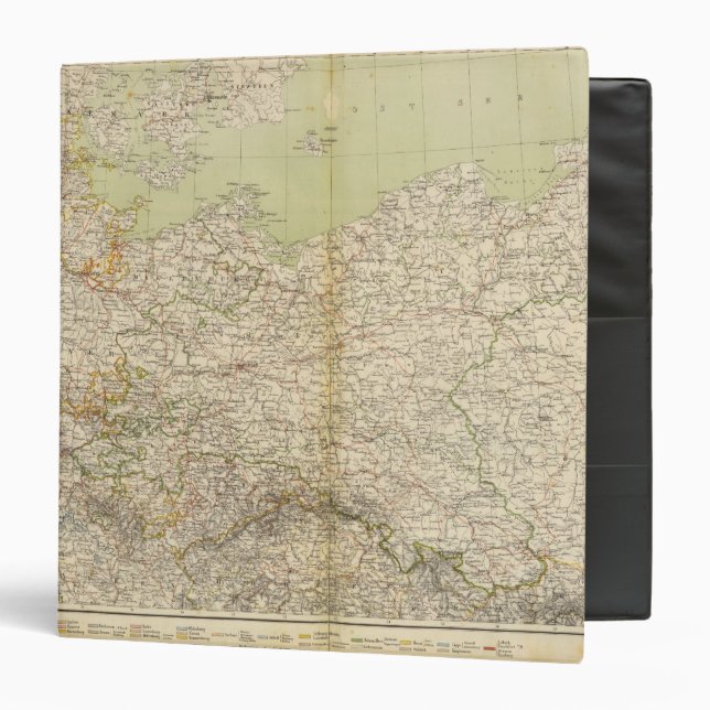 North Germany Atlas Map 3 Ring Binder (Front/Inside)