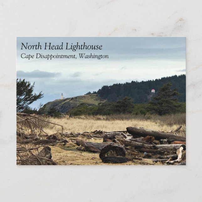 North Head Lighthouse, Cape Disappointment, WA Postcard (Front)