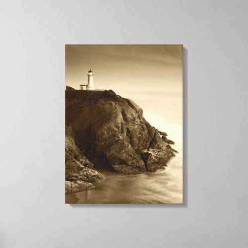 North Head Lighthouse  Fort Canby State Park WA Canvas Print