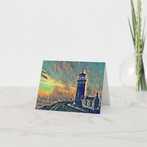 North Head Lighthouse Note Card