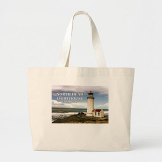North Head Lighthouse, Washington Large Tote Bag