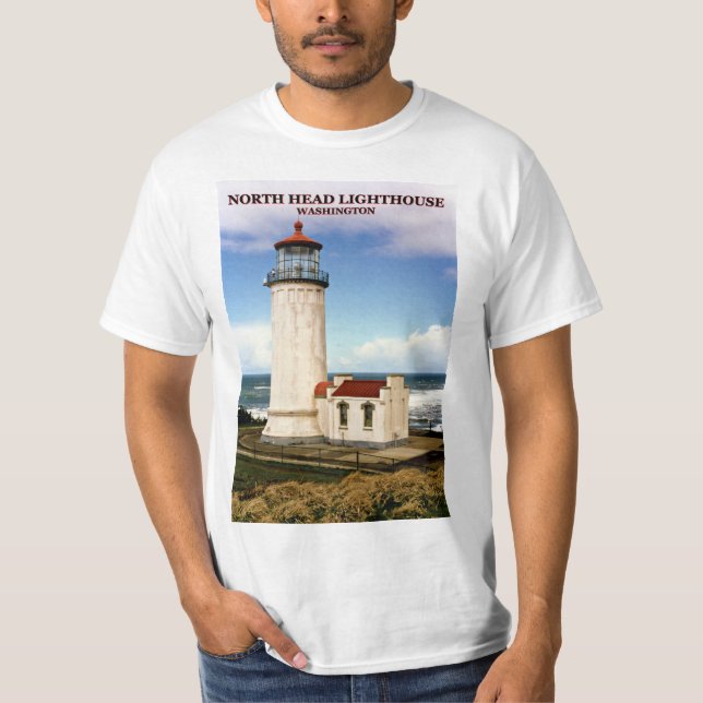 North Head Lighthouse, Washington T-Shirt (Front)