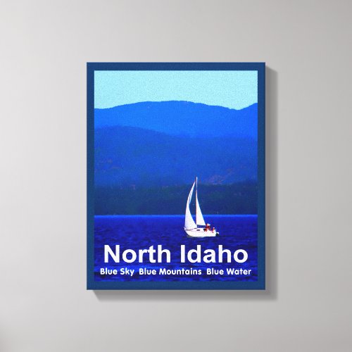 North Idaho Blue Canvas Print