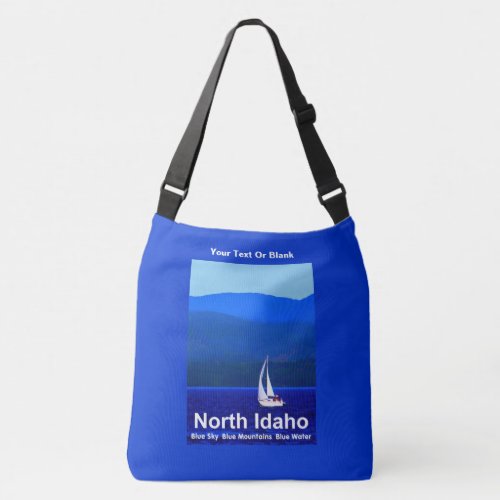 North Idaho Blue Crossbody Bag