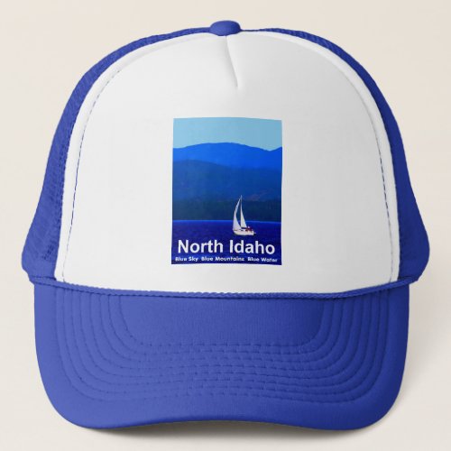 North Idaho Blue Trucker Hat