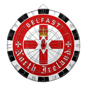North Ireland Dartboard,  Ulster Flag darts / game Dart Board