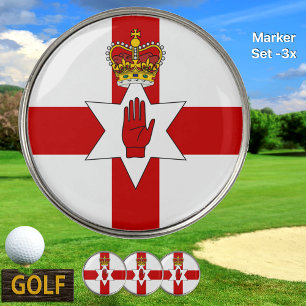 North Ireland Golf Marker, Irish, Ulster Flag Ball Marker