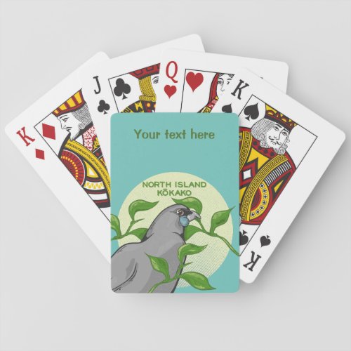 North Island Kokako Poker Cards