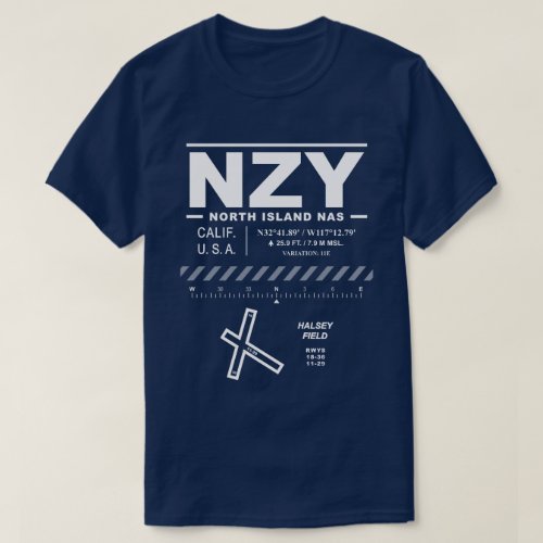 North Island NAS  Halsey Field NZY T_Shirt