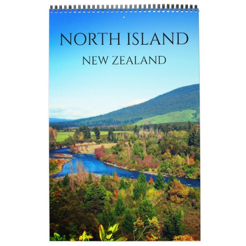 NORTH ISLAND NEW ZEALAND 2024 CALENDAR Gabriel Angel Design