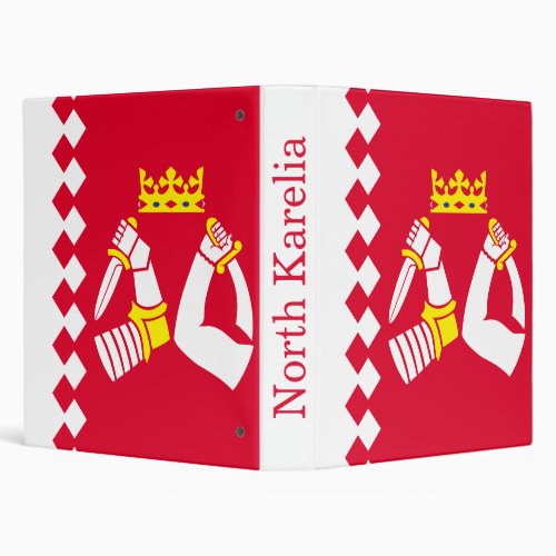 North Karelia Flag 3 Ring Binder